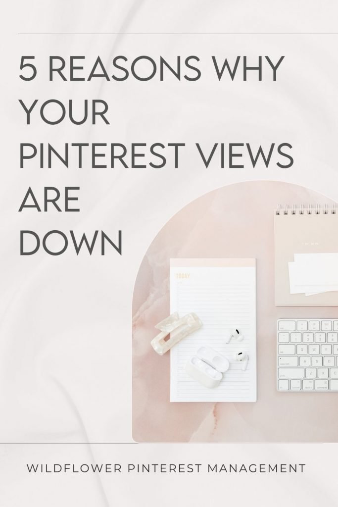Promo image for 5 Reasons Why Your Pinterest Views are declining, and How to Fix It
